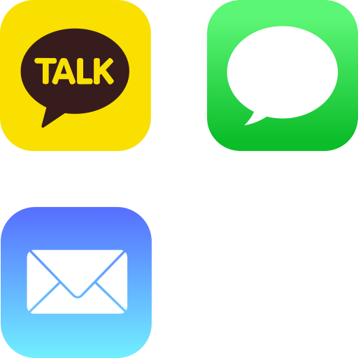 Kakaotalk, SMS, Mail, API
